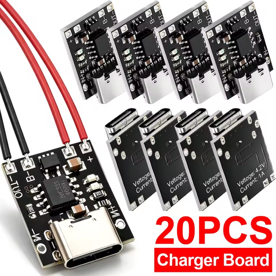 Li Ion Charger Module - 보호 회로가 있는 Type-C 충전 보드