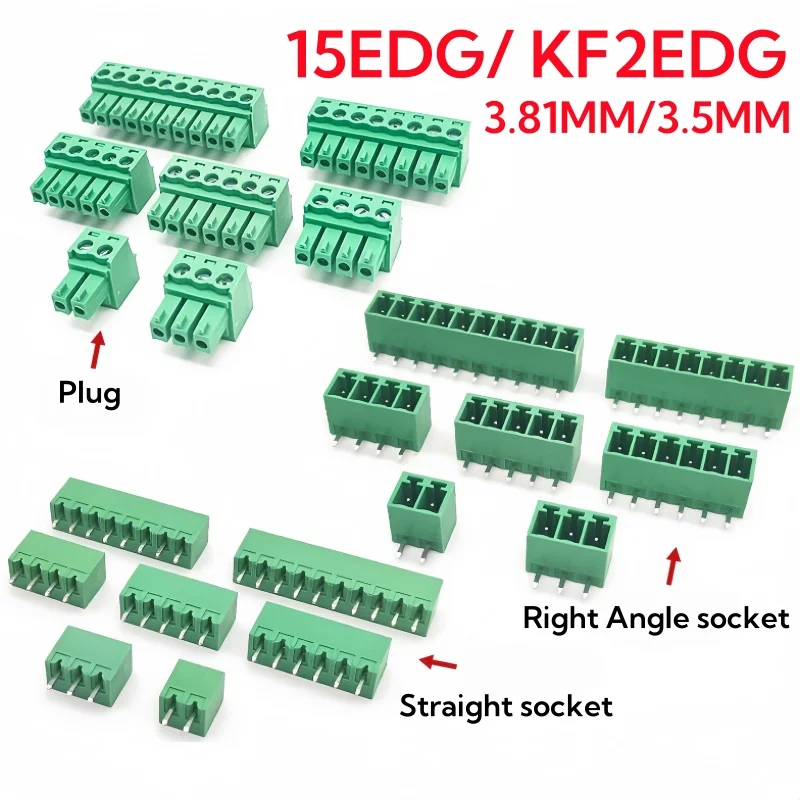 Screw Terminal Block - 15EDG 3.81MM 3.5MM KF2EDG PCB 나사식
