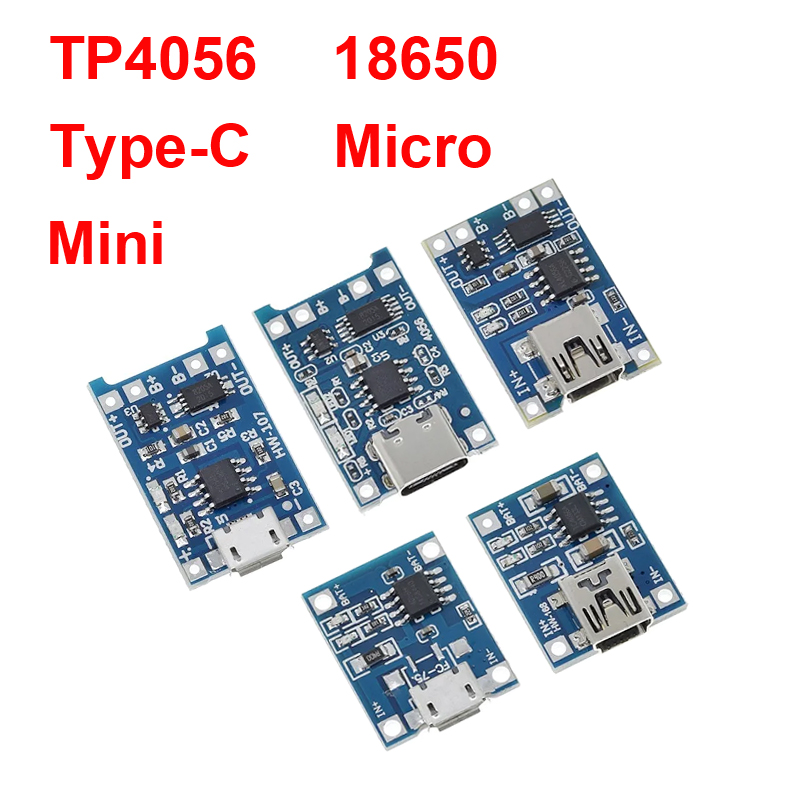 Tp4056 Module - 1/5PCS 5V 1A 마이크로/타입-c/미니 18650 TP4056