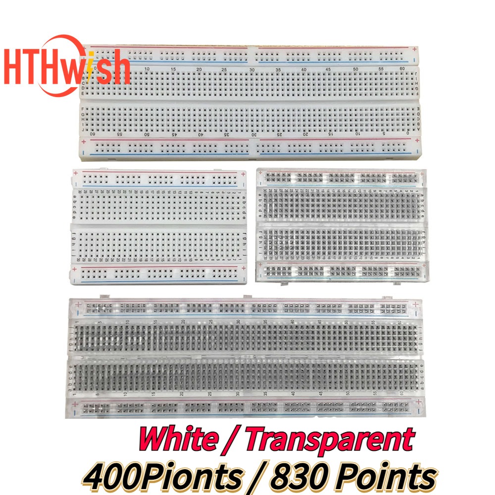 Breadboard 400 Point - DIY용 무납땜 브레드보드, 830/400 홀 브레드보드,