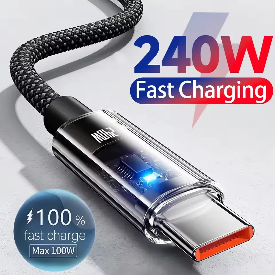 Usb C Cable - 삼성, 샤오미, 화웨이, 아너 기기용 240W