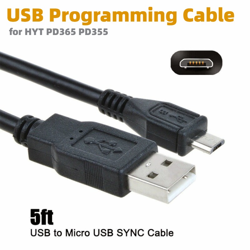 Micro Usb Cable - HYT Hytera PD365 PD355 TD350 TD360