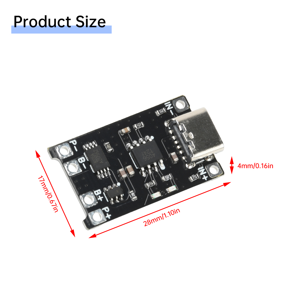 5개입 타입 C DC 4-8V TP4056 리튬이온 배 - Tp4056 Module 리뷰 및 가격