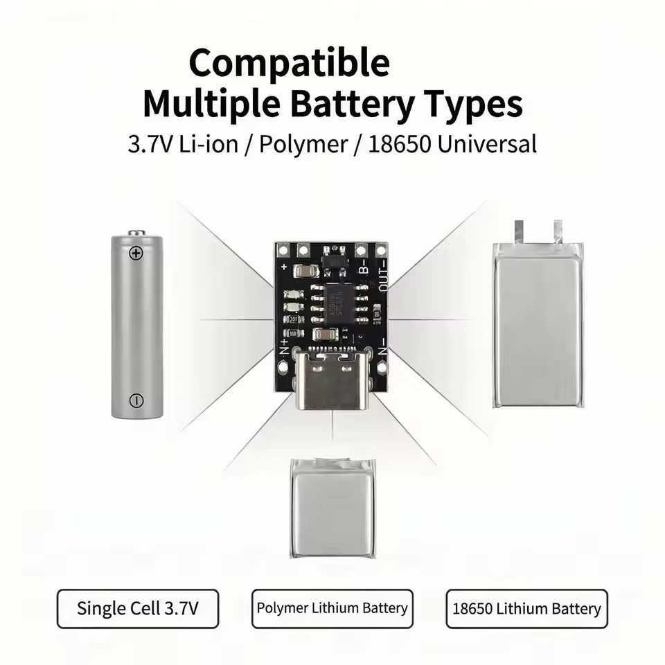 TP4056 3.7V 리튬 배터리 충전/방전 보드(보호 - Usb C Cable 리뷰 및 가격