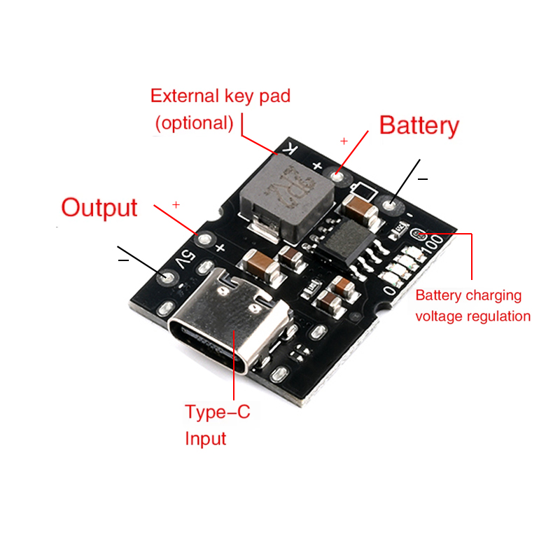 Type-C USB 5V 2A 부스트 컨버터 스텝 업  - Li Ion Charger Module 리뷰 및 가격