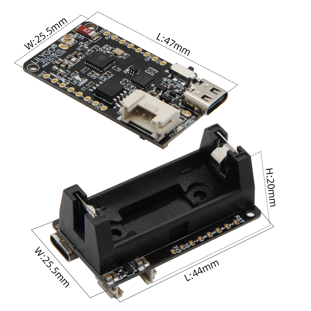 LILYGO® TTGO T-OI Plus ESP32-C - Esp32 Battery Holder Lipo 리뷰 및 가격