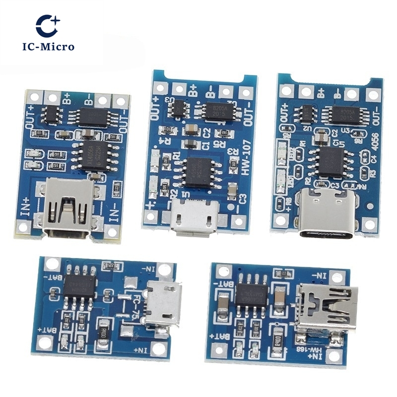 1/5PCS 5V 1A 마이크로/타입-c/미니 1865 - Tp4056 Module 리뷰 및 가격