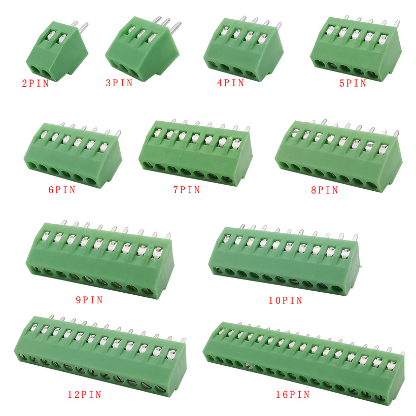 10Pcs 피치 2.54mm PCB 나사 터미널 블록  - Screw Terminal Block 리뷰 및 가격