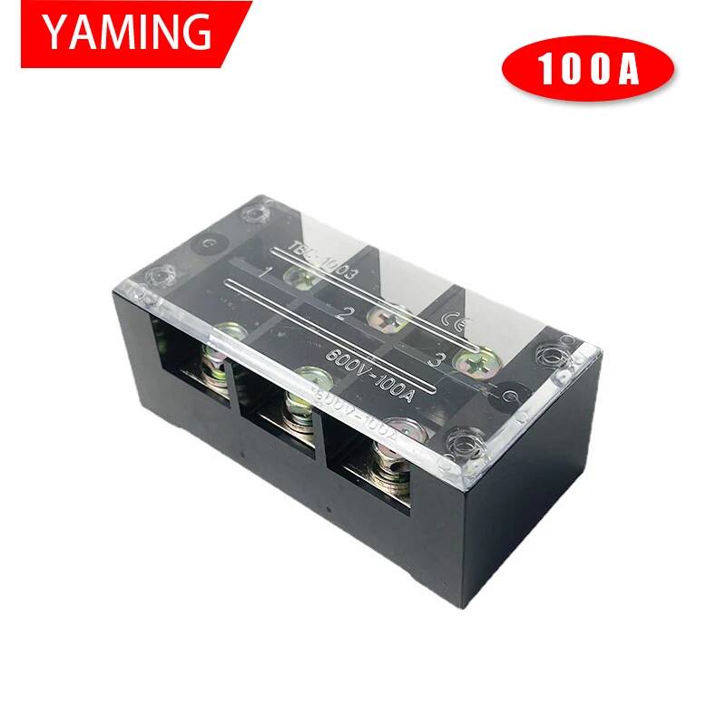 2pcs TBC-1003 100A 3P 600V 6 나 - Screw Terminal Block 리뷰 및 가격