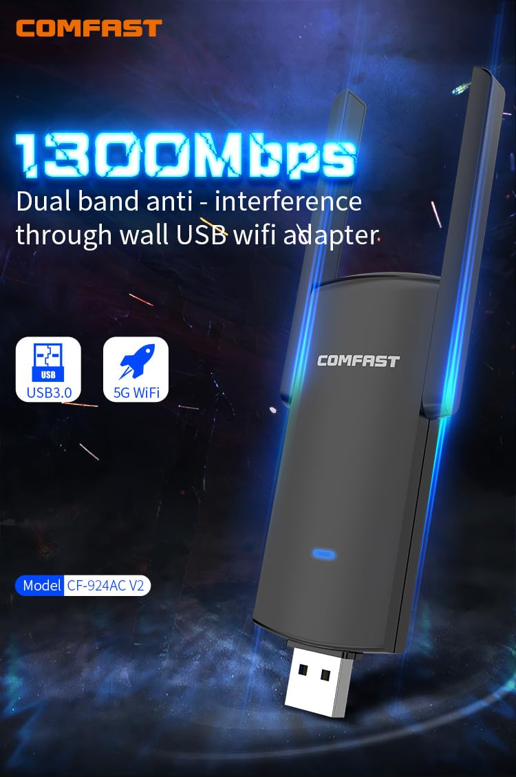 CF-924AC V2 1300Mbps 듀얼 밴드 WiF - Antenna 2.4Ghz 리뷰 및 가격