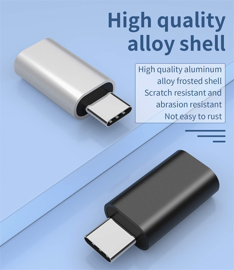 3개입 메탈 조명형 남성-USB C 여성 어댑터 충전  - Ipex Connector 리뷰 및 가격