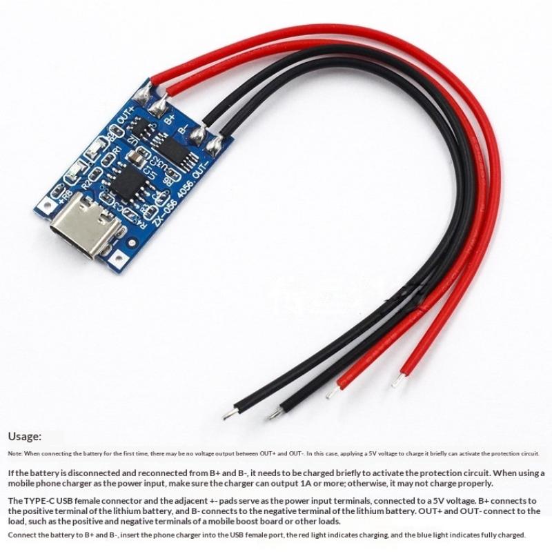 2개입 18650 TP4056 리튬 배터리 충전 보드, - Tp4056 Module 리뷰 및 가격