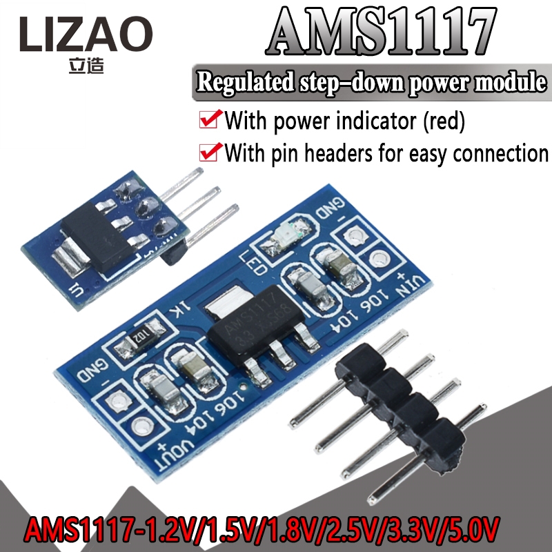 LIZAO AMS1117 스텝다운 전원 모듈, Ardu - Ams1117 Module 리뷰 및 가격