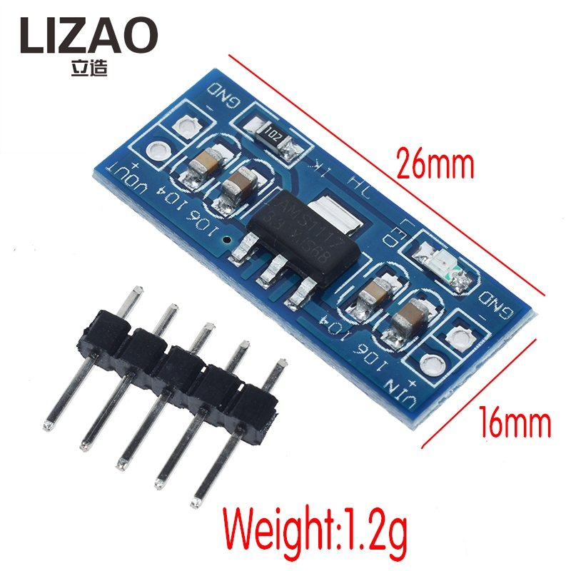 LIZAO AMS1117 스텝다운 전원 모듈, Ardu - Ams1117 Module 리뷰 및 가격