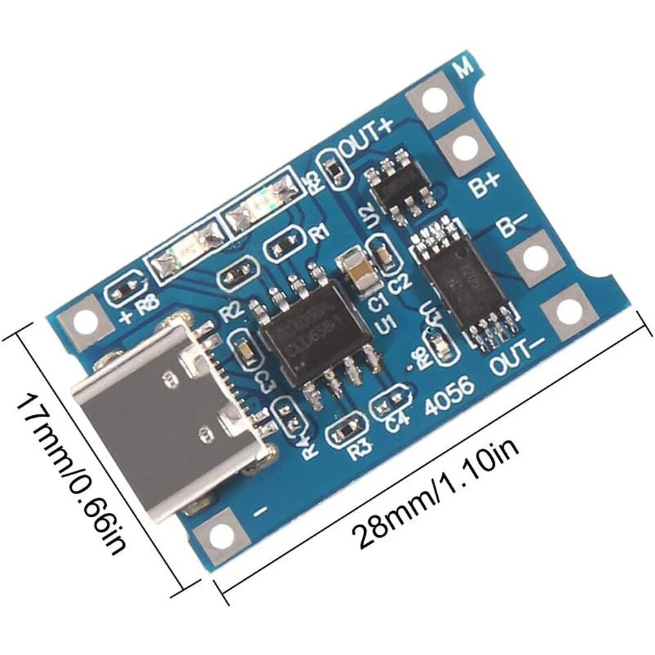 마이크로 USB C 타입 인터페이스 충전 보호 모듈,  - Tp4056 Module 리뷰 및 가격