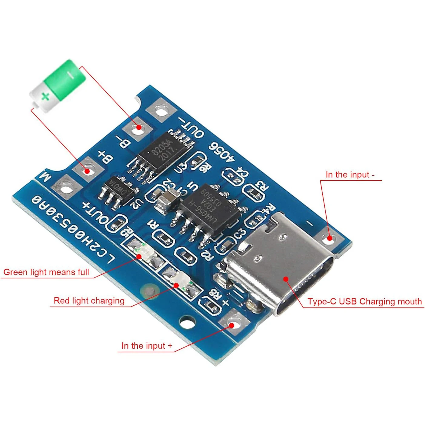 리튬 배터리 타입 C 충전 보드 5V 1A 충전기 모듈 - Tp4056 Module 리뷰 및 가격