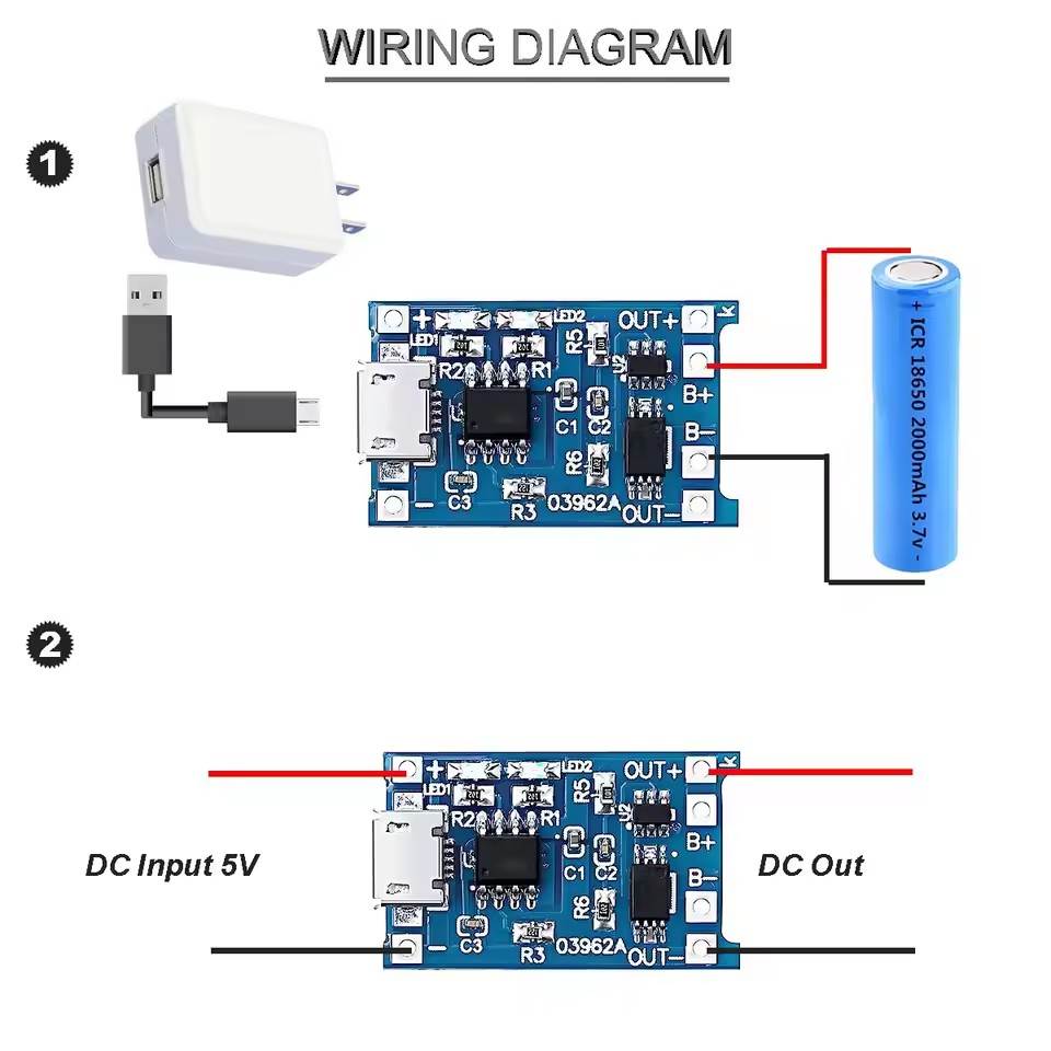 USB Type-C TP4056 충전 모듈, 5V 1A - Tp4056 Module 리뷰 및 가격